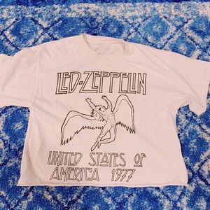 UO Led Zeppelin cropped tee